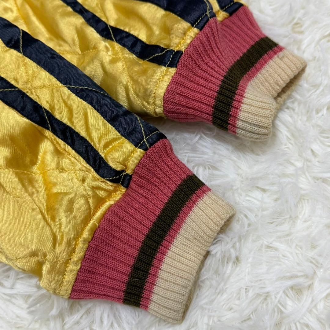 CABCLOTHING スカジャン キルティング リバーシブル 虎鷹龍L