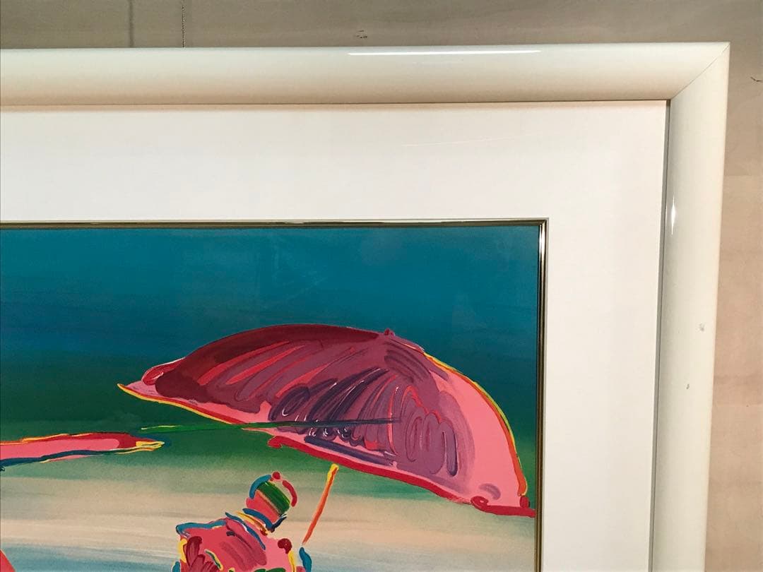 ピーター・マックス「ニュームーン」リトグラフ直筆サイン・エンボス印