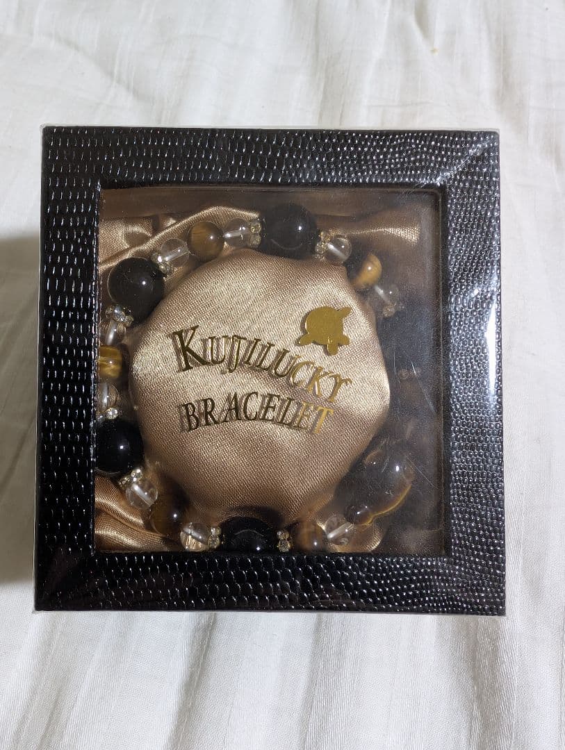 海物語 パワーストーン Kujiluck Bracelet ブラック/ゴールド
