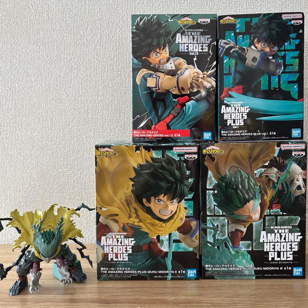 僕のヒーローアカデミア 緑谷出久 4体セット 箱付きフィギュアのおまけ