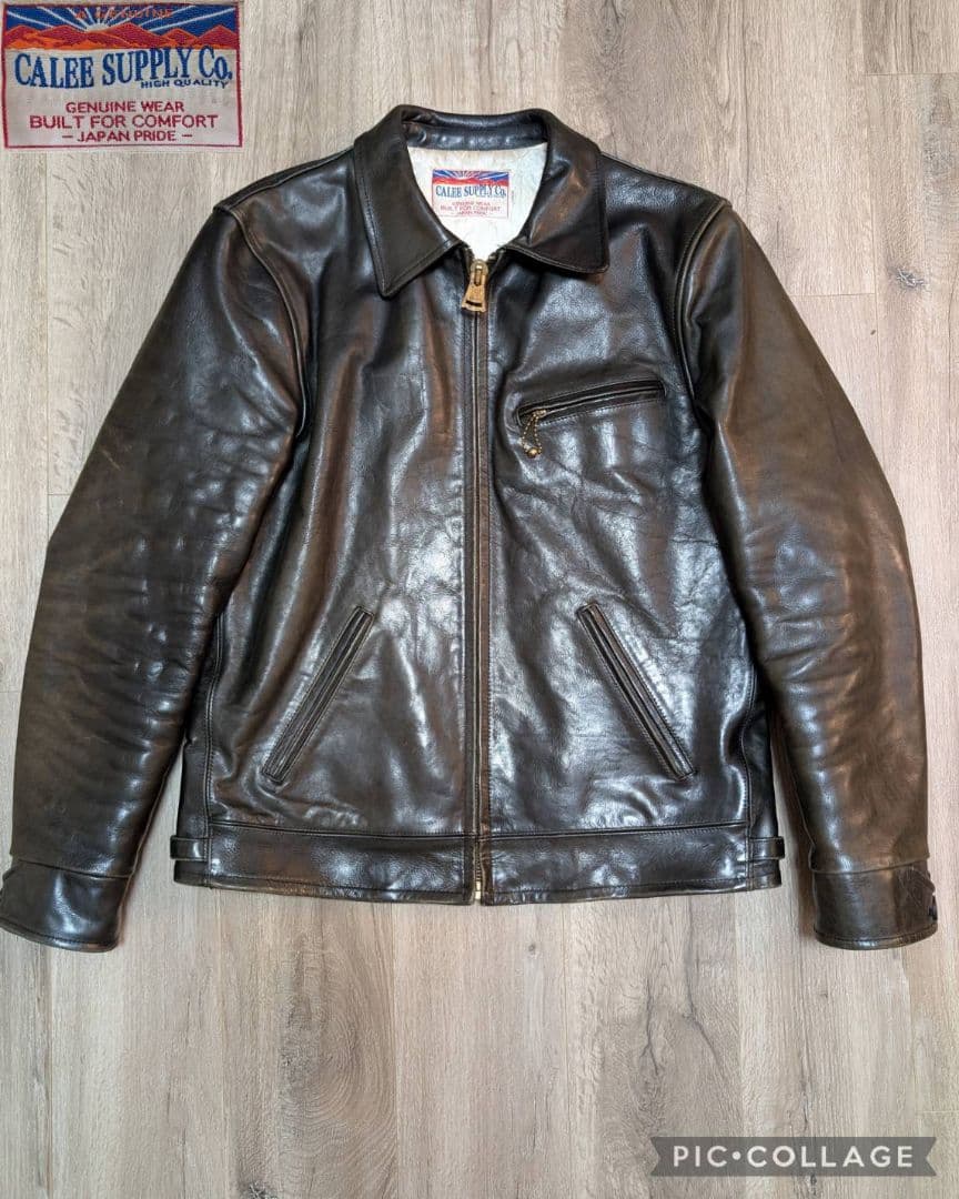 【CALEE】LEATHER TRACKER JKTシングルライダースジャケット