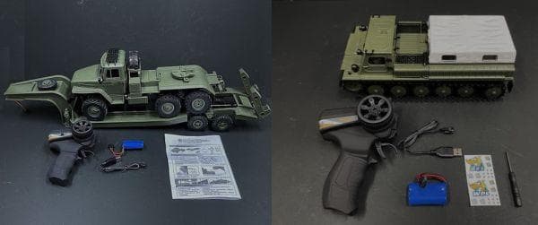 WPL B36-3 ミリタリートレーラー ・クローラー輸送トラックセット Amazon.co.jp: WPL 2.4GHz 1/16 RTR B36-3 6WD ミリタリートレーラー