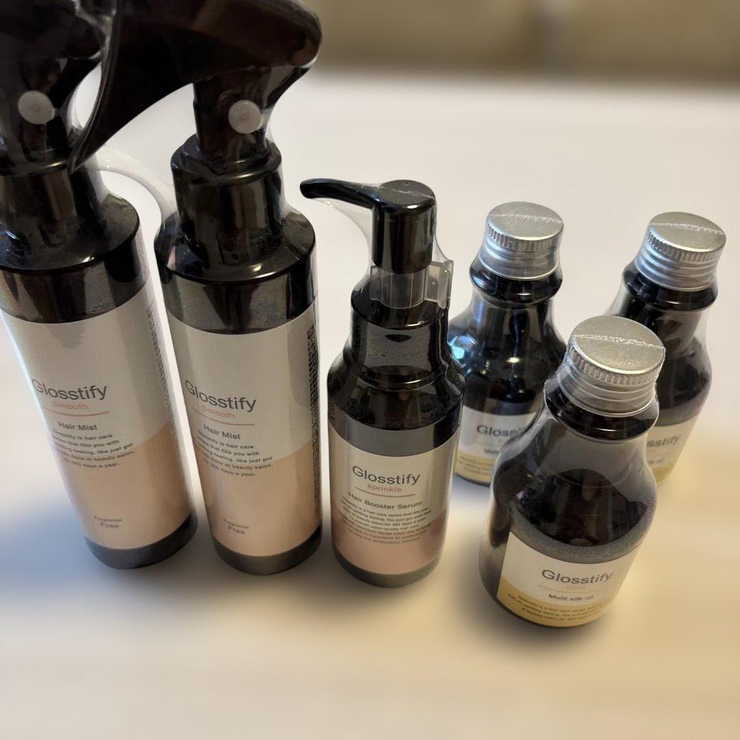 Glossify ヘアミスト・セラム・オイルセット