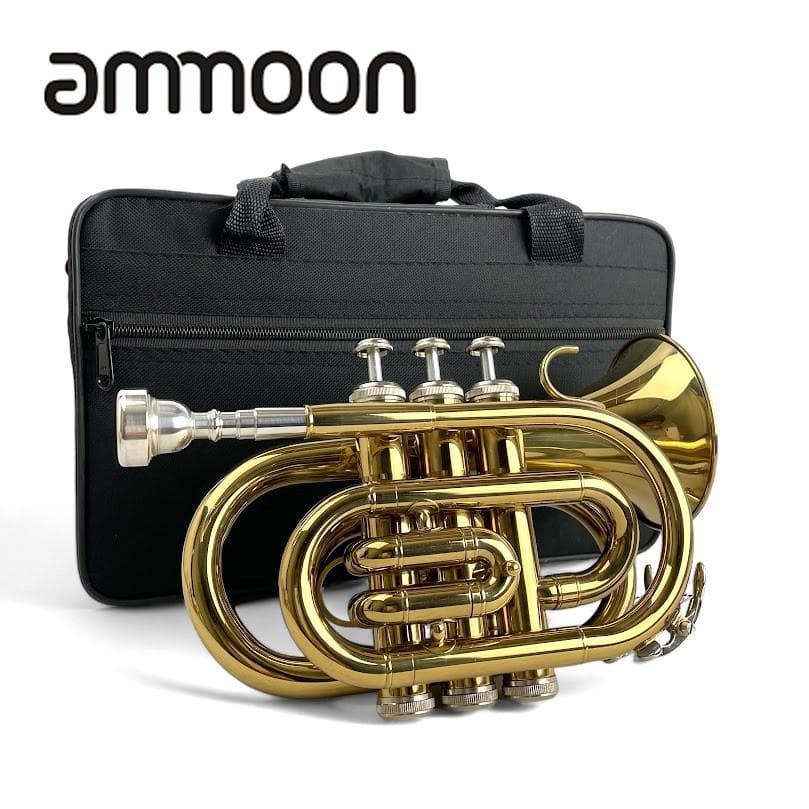 美品○ammoon○ミニポケットトランペット 別売マウスピース・専用