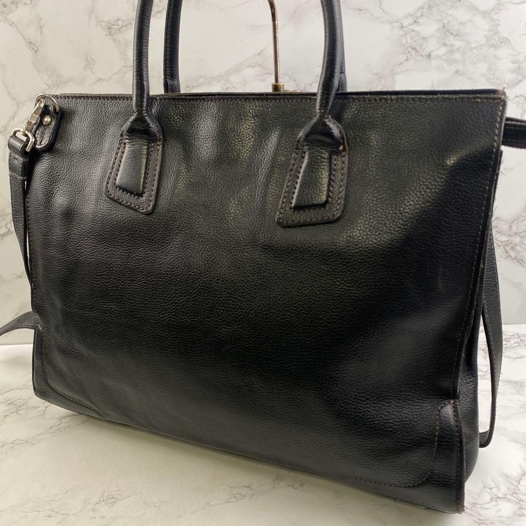 SOMES ソメスサドル 本革 レザー リクルート ビジネストートバッグ 黒