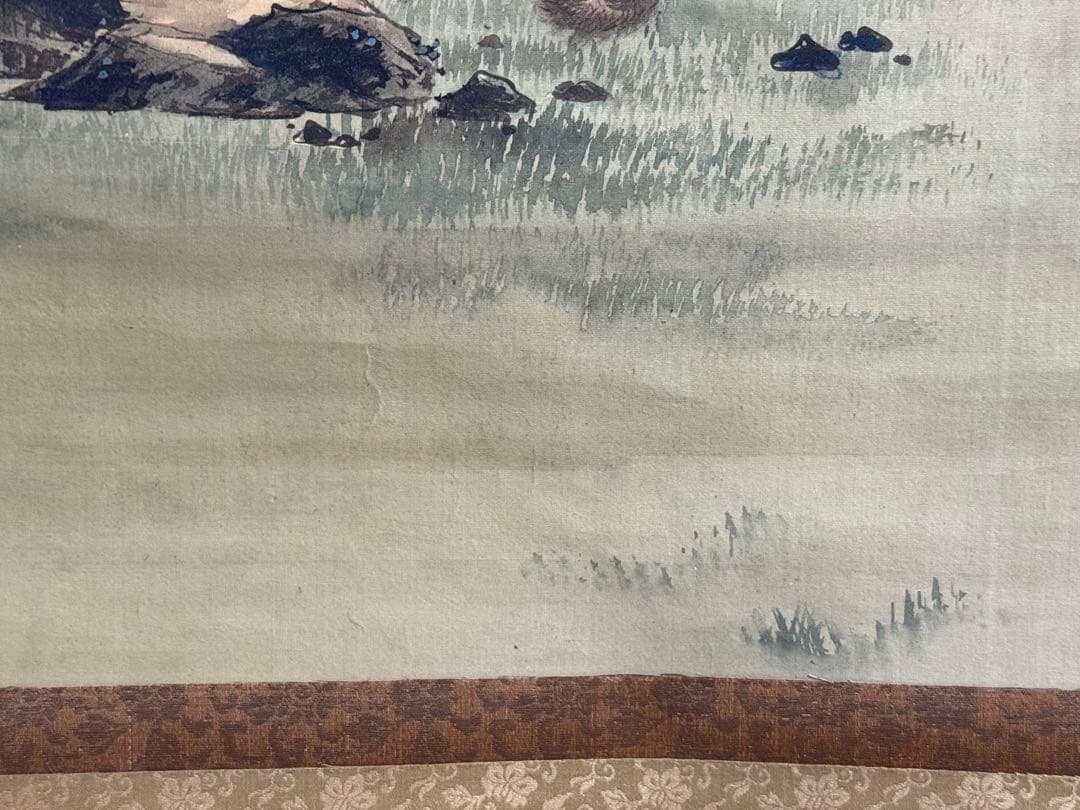 晩翠画 武士の図 絹本肉筆 掛軸 古美術 送料込み250618 - メルカリ