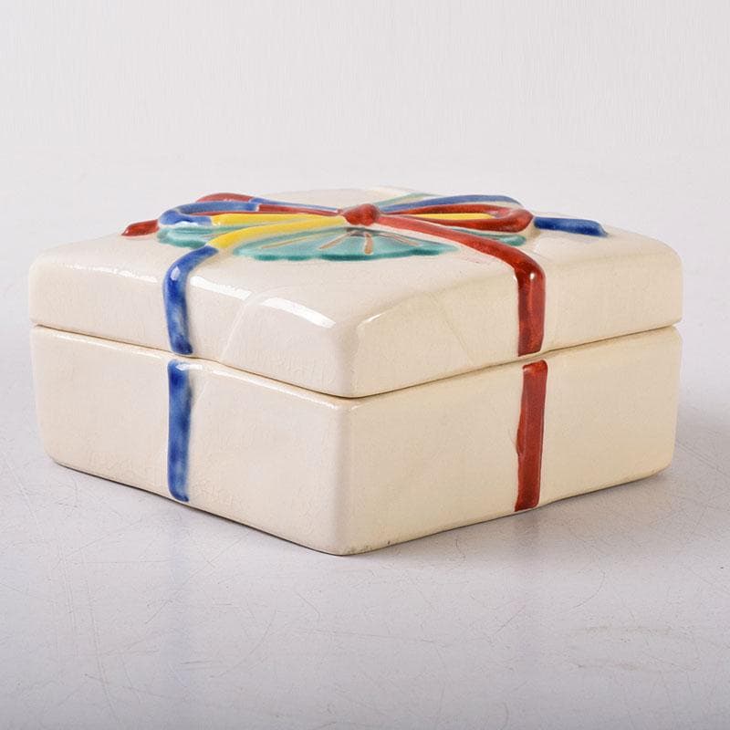 joshie様専用 京焼 平安桐鳳造 仁清写玄猪包香合 共布共箱 V R8150