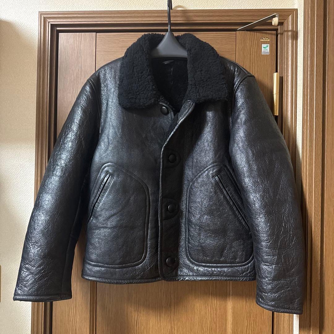 ヒ*ン様 美品　THE SOURCE TYPE B-3 リアルムートン　Ｌ ニュージーランド産ダブルフェイスムートンの「TYPE B-3」を5万円台