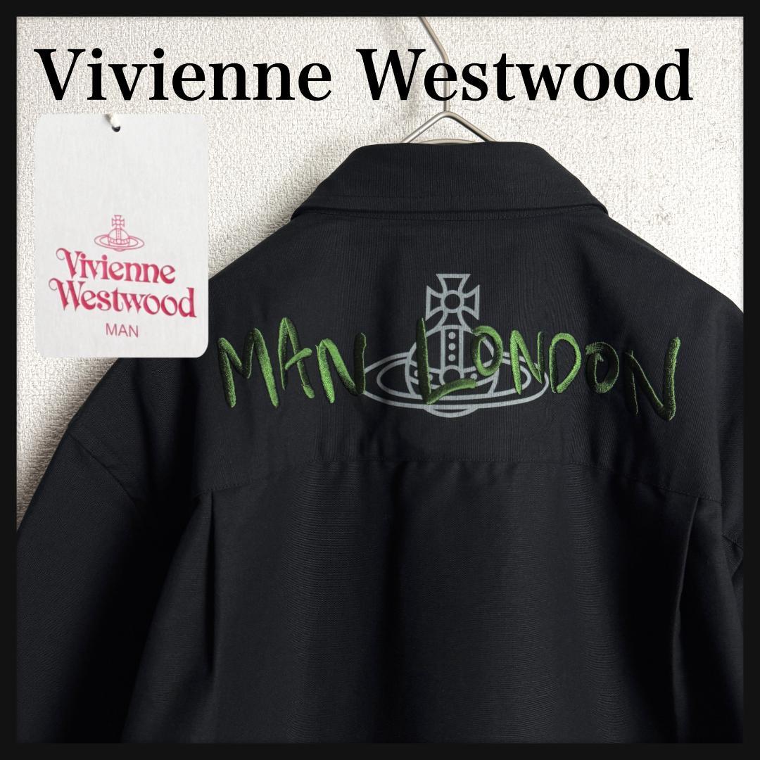 【新品☆大人気☆文字刺繍】ヴィヴィアンウエストウッド バックデザイン 長袖シャツ 新品☆大人気☆文字刺繍】ヴィヴィアンウエストウッド 長袖シャツ