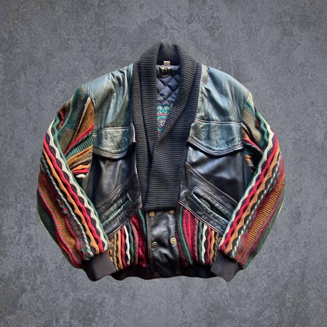 ジャケット・アウター 90s 00s vintage euro leather blouson y2k