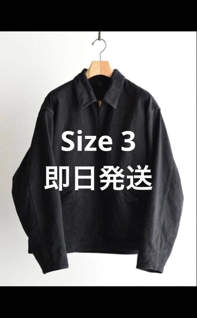 ジャケット・アウター 26SS COMOLI BLACK DENIM ZIP SHORT JACKET