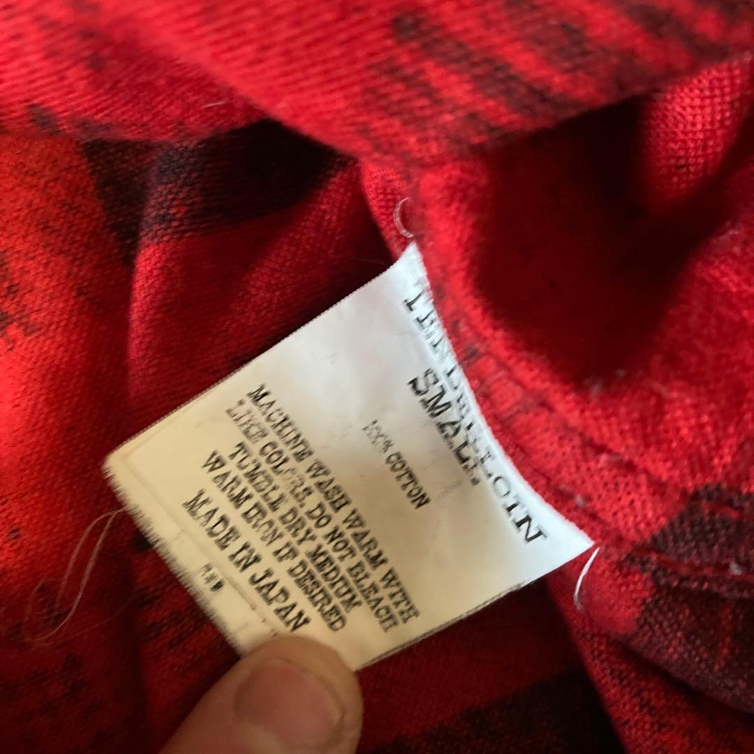 Tenderloin 赤黒チェック 長袖プリントネルシャツ サイズS - メルカリ