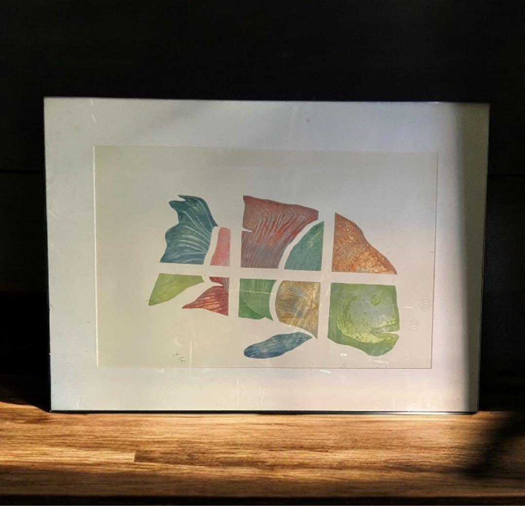 絵画美術　Kama Wa Kari リトグラフ　15/50 鉛筆直筆サイン