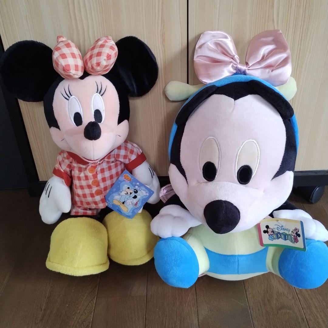 ディズニー ぬいぐるみ ベビー ミッキーマウス パジャマ ミニーマウス
