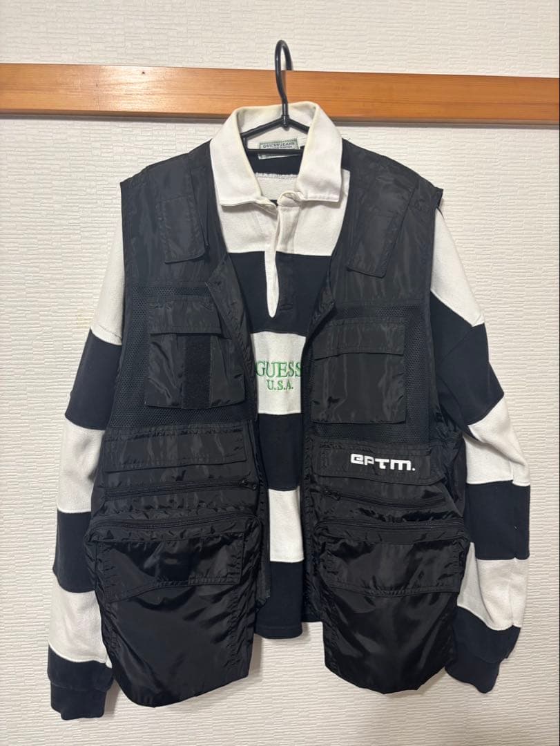 guessラガーシャツ&フィッシングベスト　2セット GUESS JEANS Ls Oversize Pockets Shirt 長袖シャツ | GUESS(ゲス