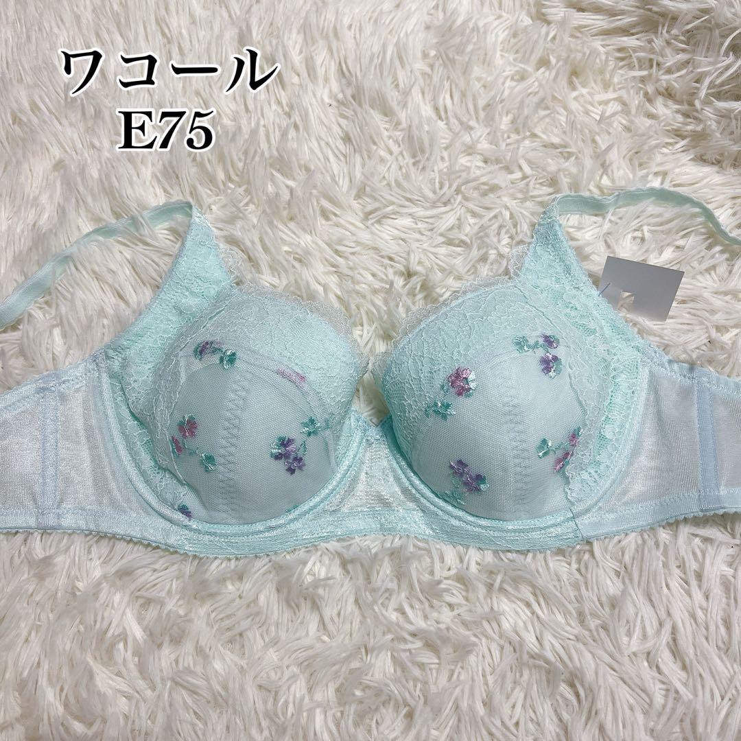 E75】ワコール 小顔ブラ メロン系 小さく見せるブラ 新品 Wacoal