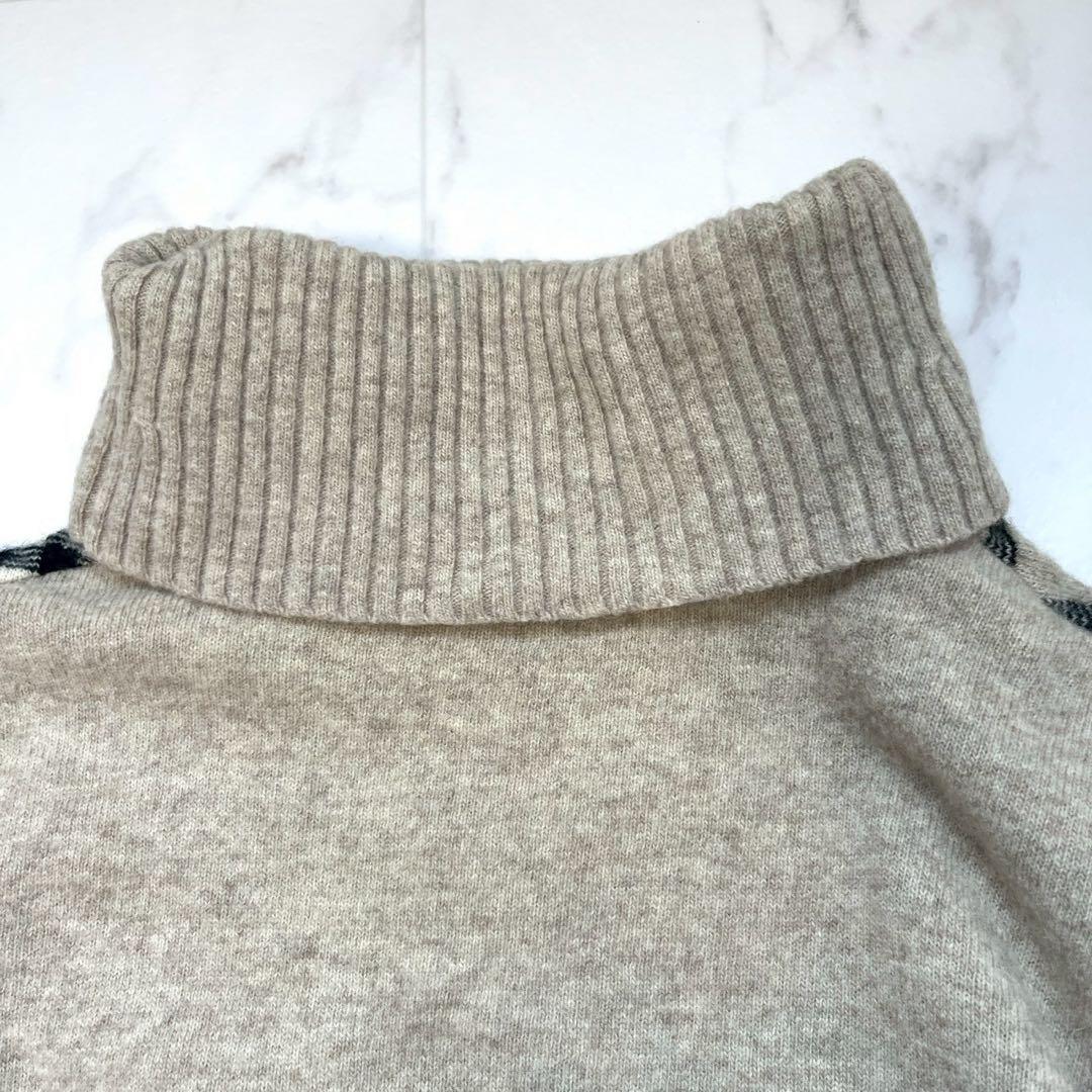 BURBERRY LONDON ニット【F】ノバチェック タートルネック D58 - メルカリ