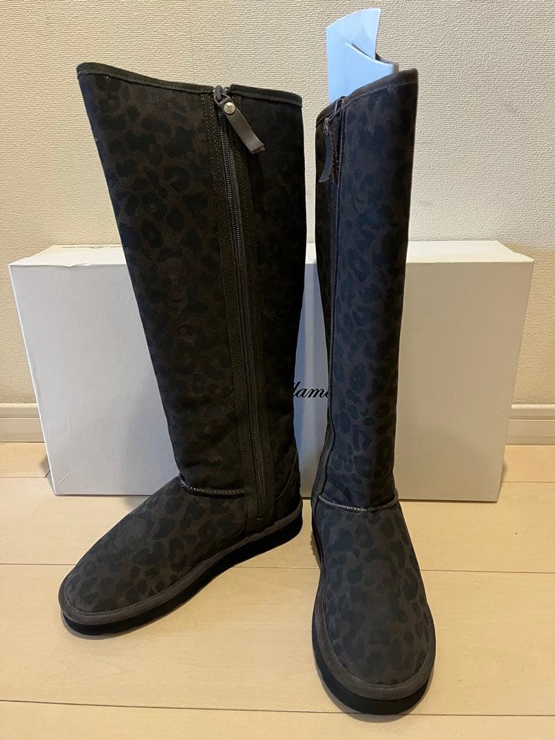 ヒステリックグラマー　レオパード　豹柄　ブーツ　ムートンブーツ　ロングブーツ