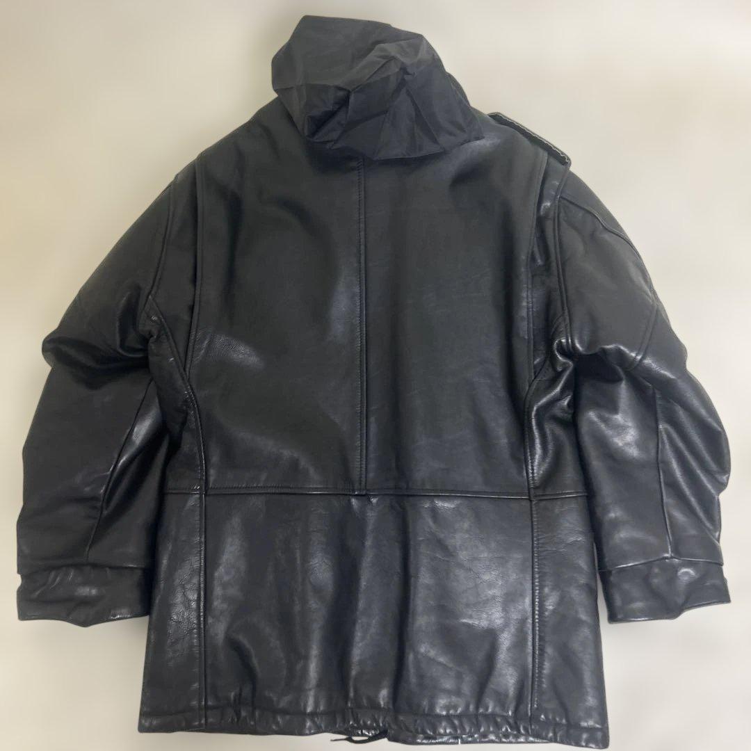 希少美品 40サイズ Schott レザー M-65 フィールドジャケット 黒