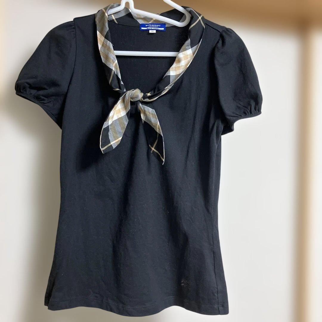 バーバリーブルーレーベル ボウタイ カットソー パフスリーブ ノバ