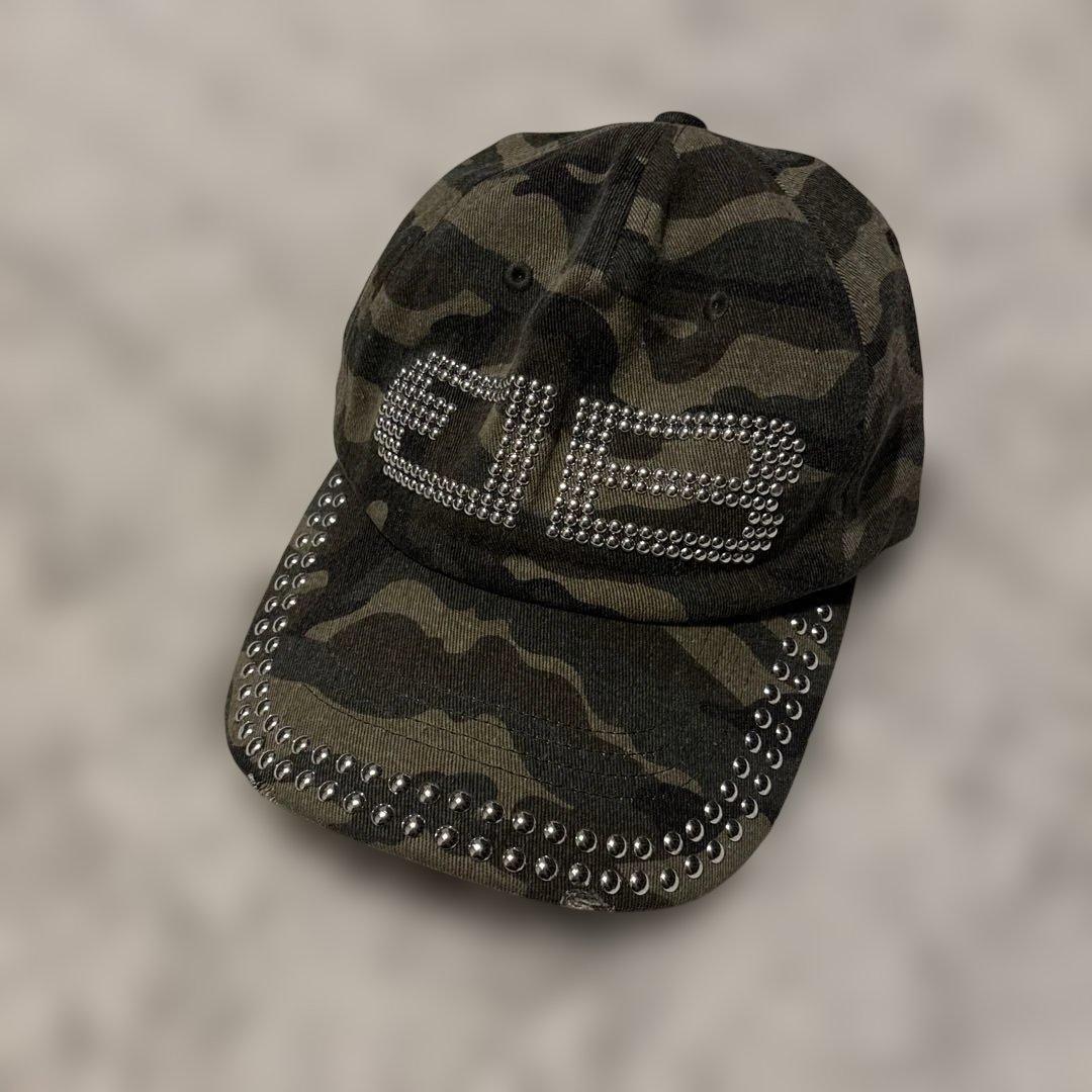beeden 迷彩ストーンスタッズキャップ