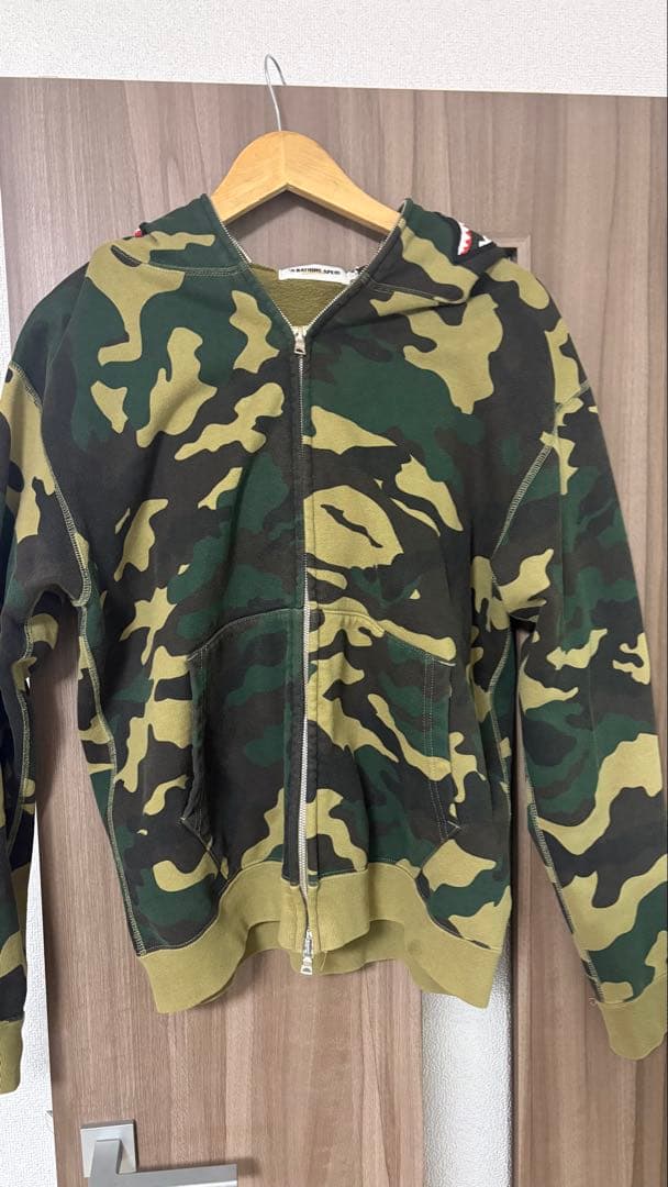 BAPE シャークパーカーフルジップパーカー　Bathing ape