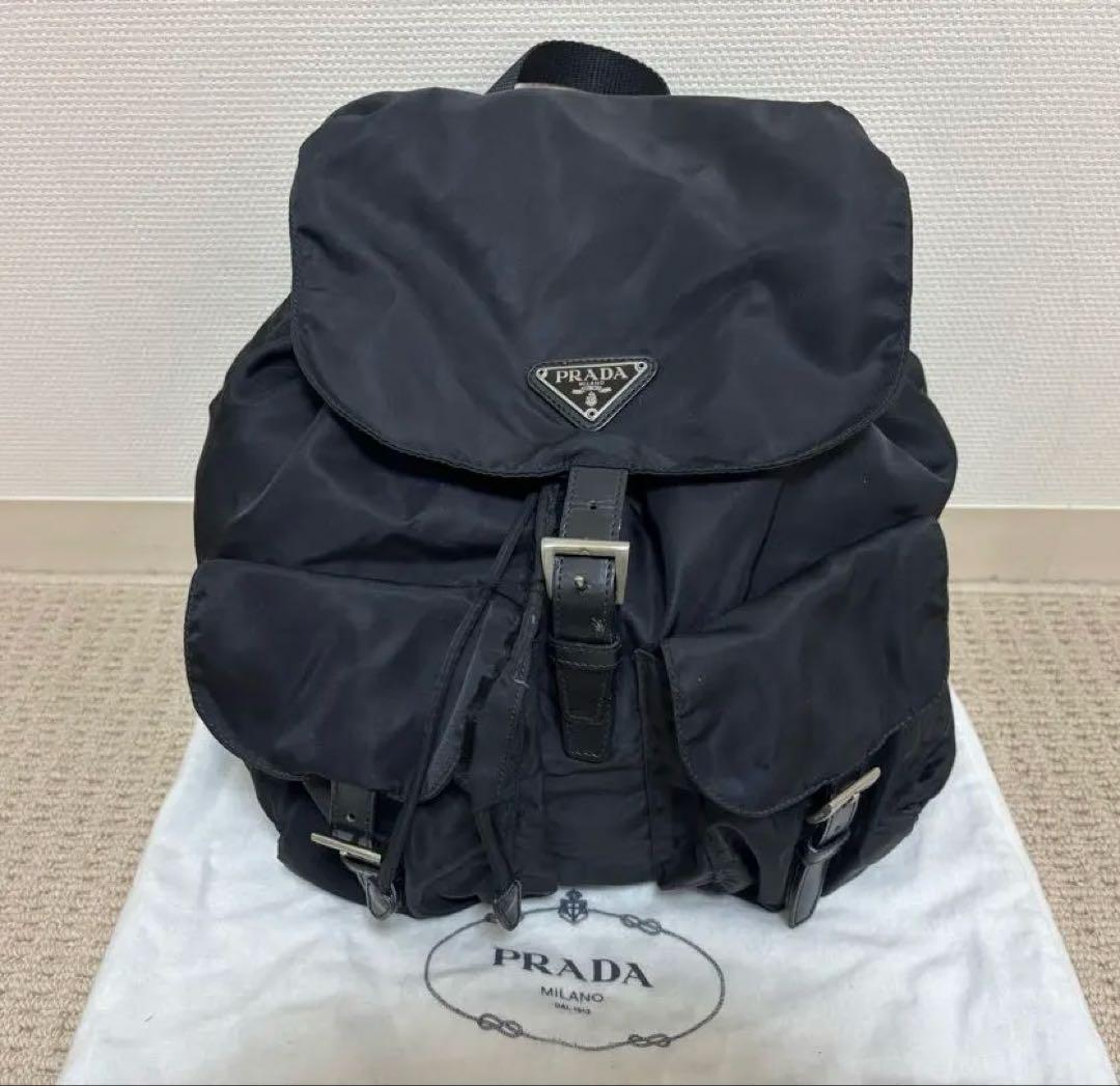 PRADA ＊ナイロンリュック バックパック＊ ヴィンテージ 三角ロゴ