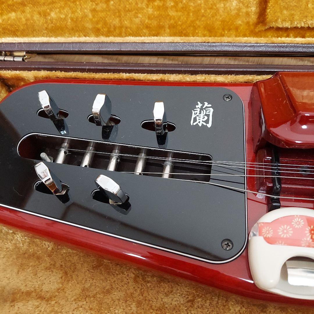 赤い大正琴 6弦 ケース付き