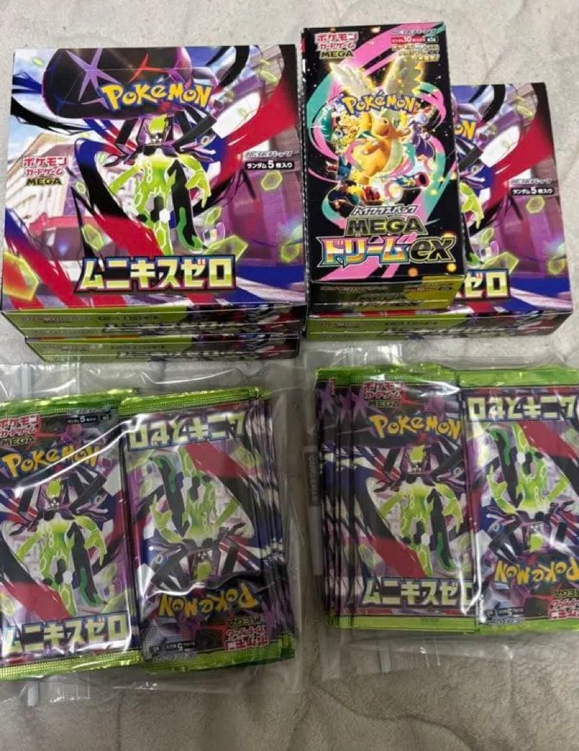 ポケモンカード ムニキスゼロ60P 空BOX4箱 メガドリームex