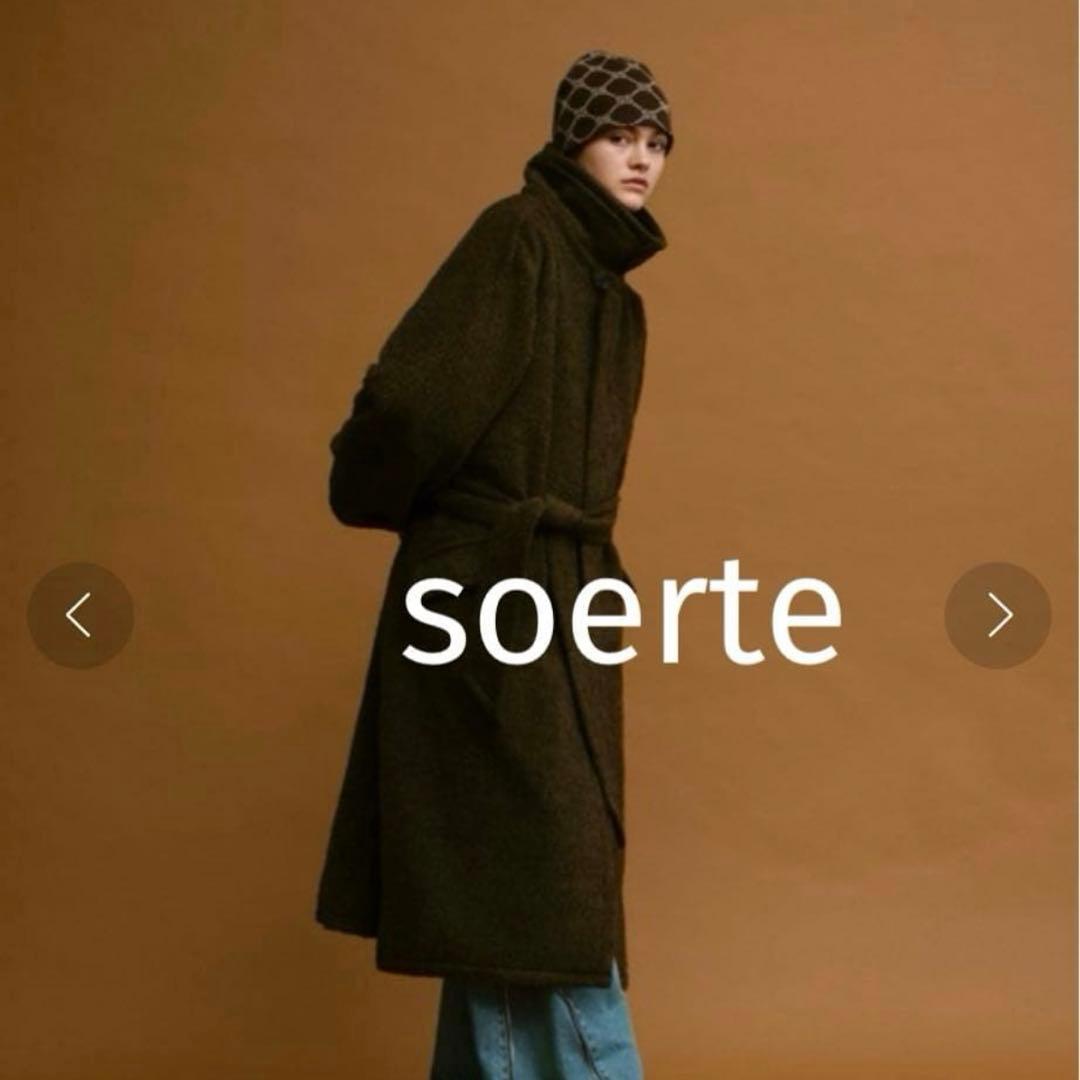 ジャケット・アウター soerte Wool Blend Shaggy Over Coat