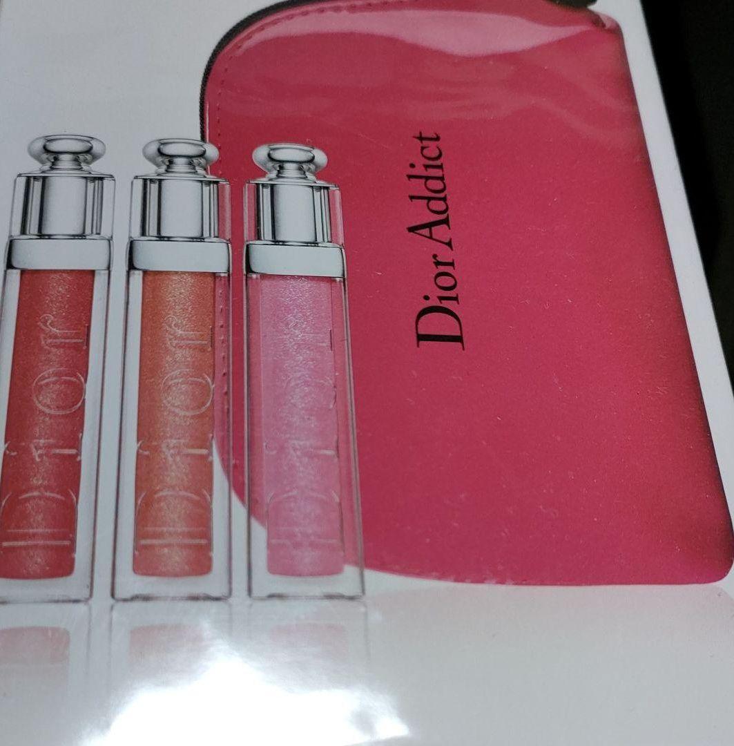 ディオール☆新品アディクトグロストリオ未使用品グロスとポーチレアセット