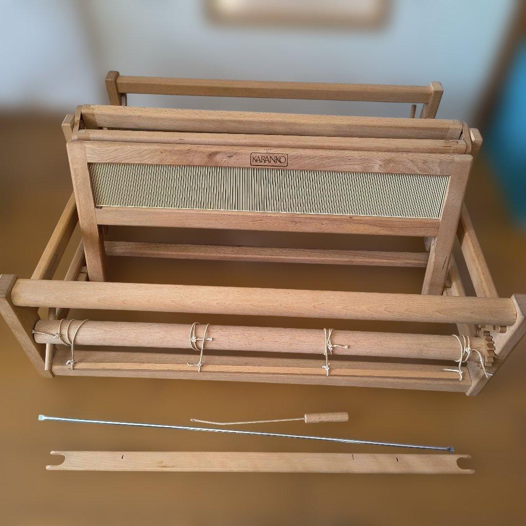 カランコLAタイプ ➕カランコ整経台➕綜絖筬スペアセット➕手織りを楽しむ本 改修プラン カランコ卓上手織り機 近代化 アシュフォード筬ソウコウを