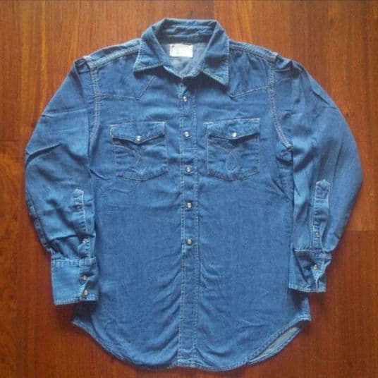 60s〜ビンテージ RANCHCRAFT JCペニー デニム ウエスタン シャツ