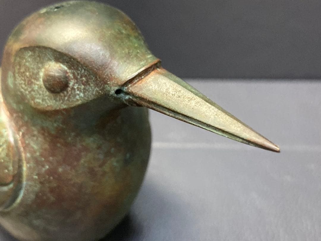銅器 現代工芸 表勝一作 鳥 かわせみ