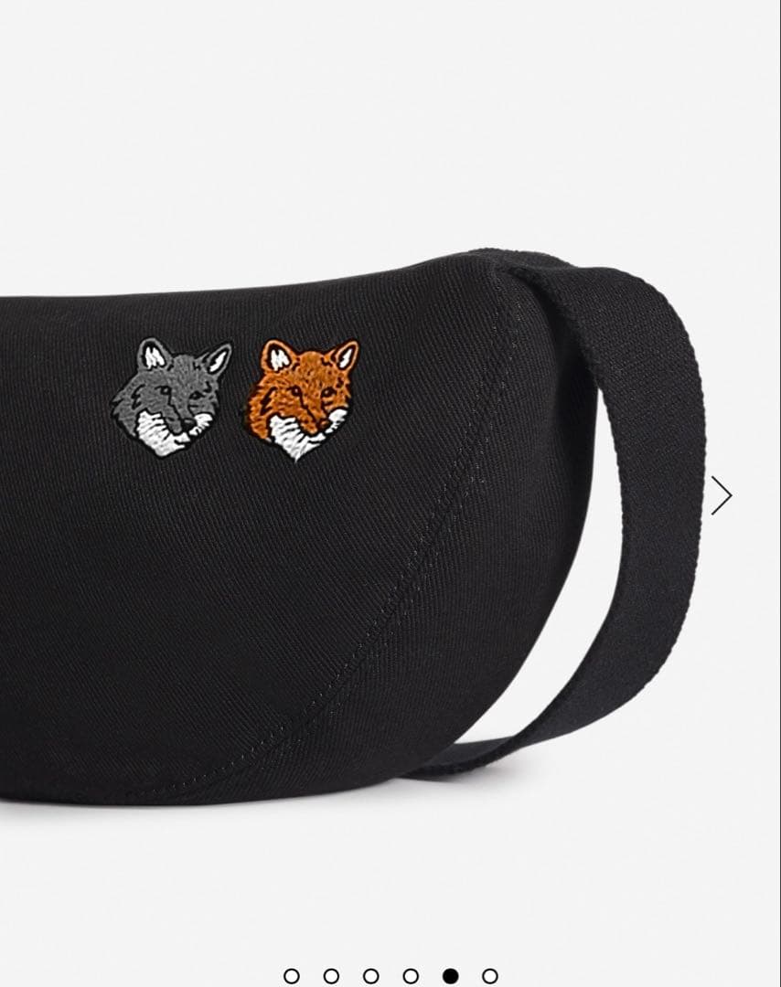 Maison Kitsuné】ダブル ボールド フォックスヘッド バム バッグ