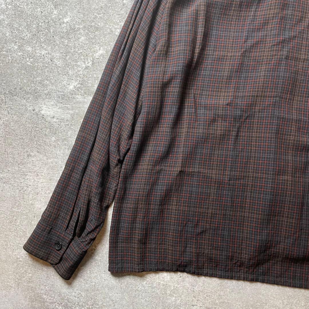 ペンドルトン M オープンカラー レーヨン シャツ 長袖 アメカジ 古着