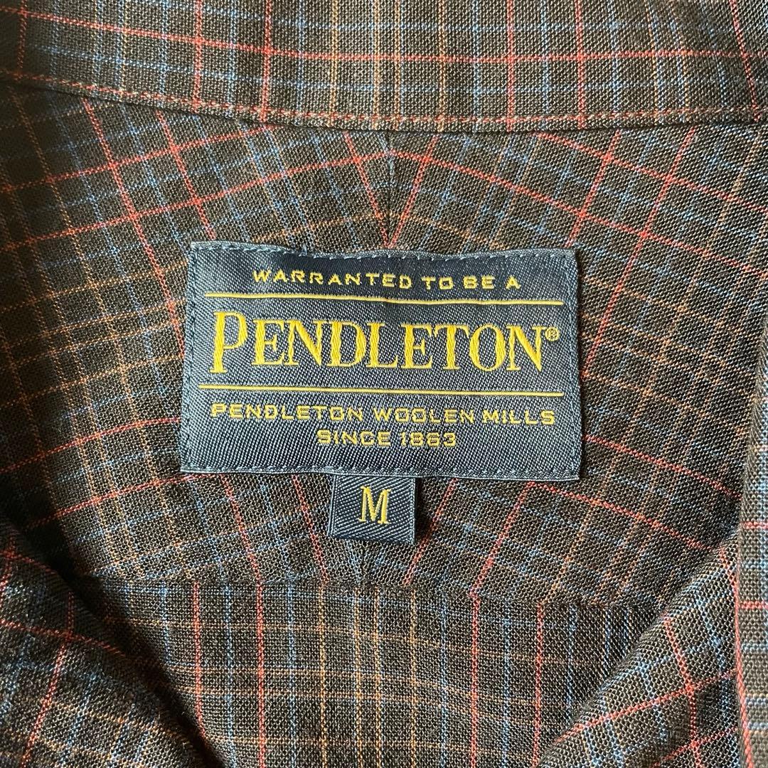 ペンドルトン M オープンカラー レーヨン シャツ 長袖 アメカジ 古着