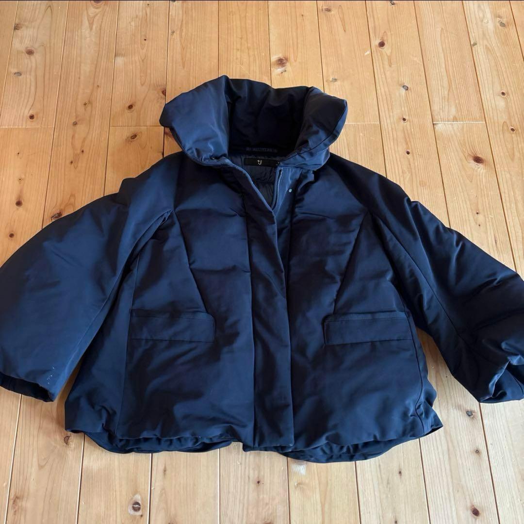 美品 UNIQLO ＋J ハイブリッドダウンジャケット ネイビー Mサイズ