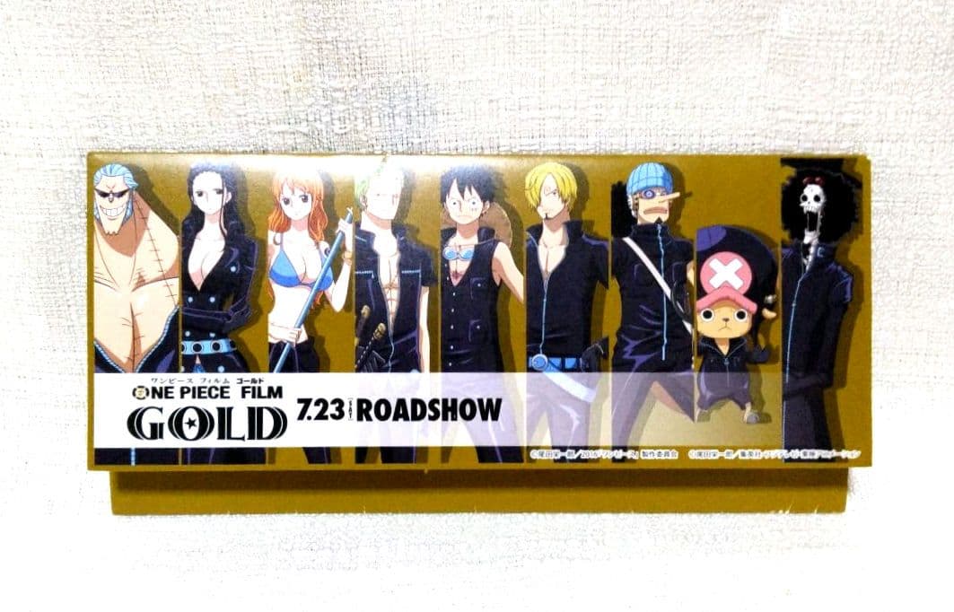 ONEPIECE 麦わらの一味 ゴールデン抽選会 A賞 金箔カード