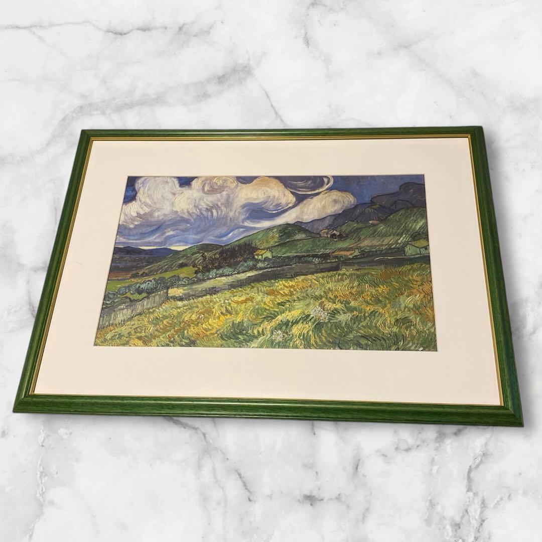 ゴッホ　Wheatfield with Mountains ビスコンティ ヴァンゴッホコレクション 麦畑 ローラーボール Visconti