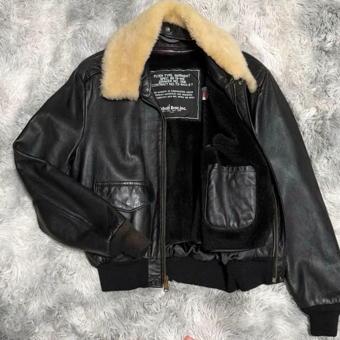 Schott A-2 G-1フライトジャケット レザージャケット 40 アメカジ