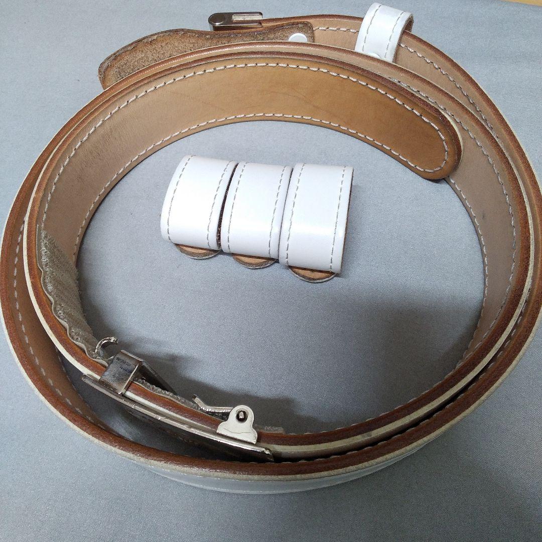 ま*ん様 白色ベルト　帯革