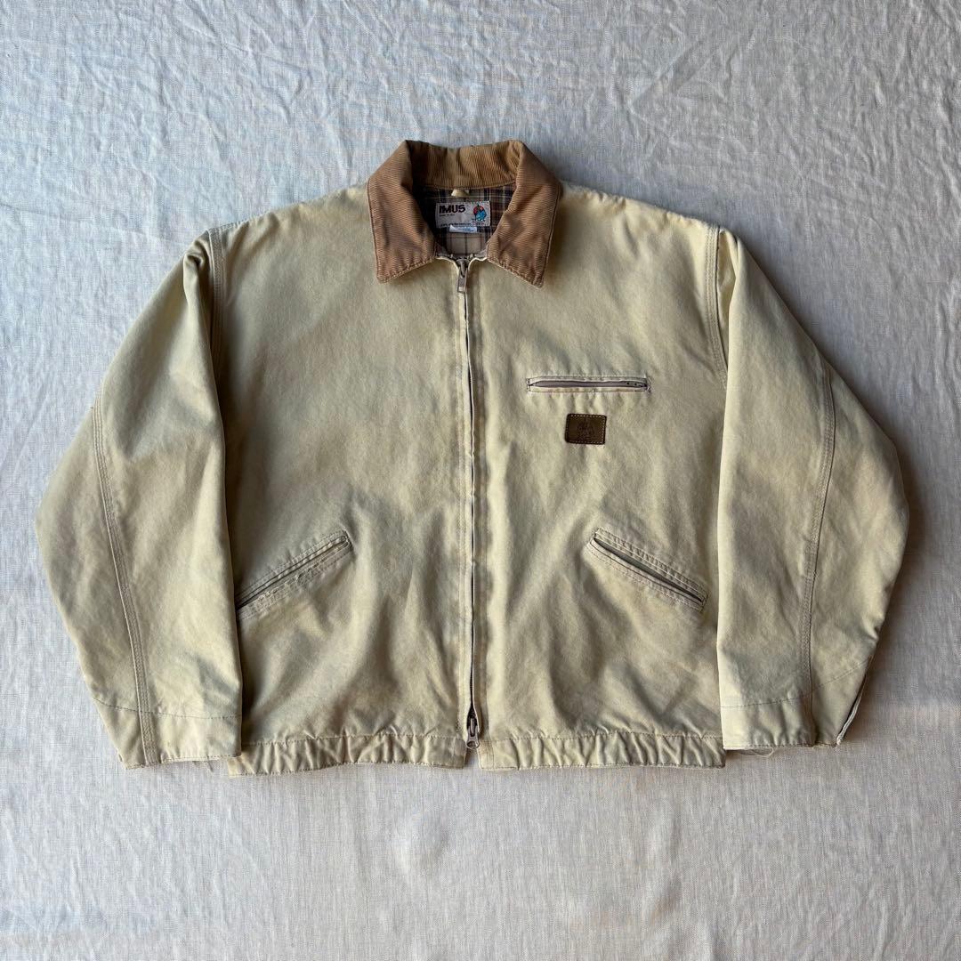 USA製 IMUS デトロイトジャケット 裏地チェックネル ワークジャケット L