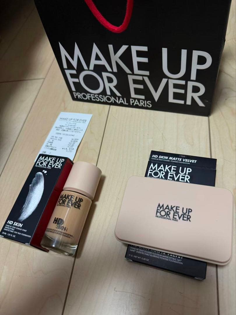 ファンデーション MAKE UP FOR EVER HD SKIN MATTE VELVET