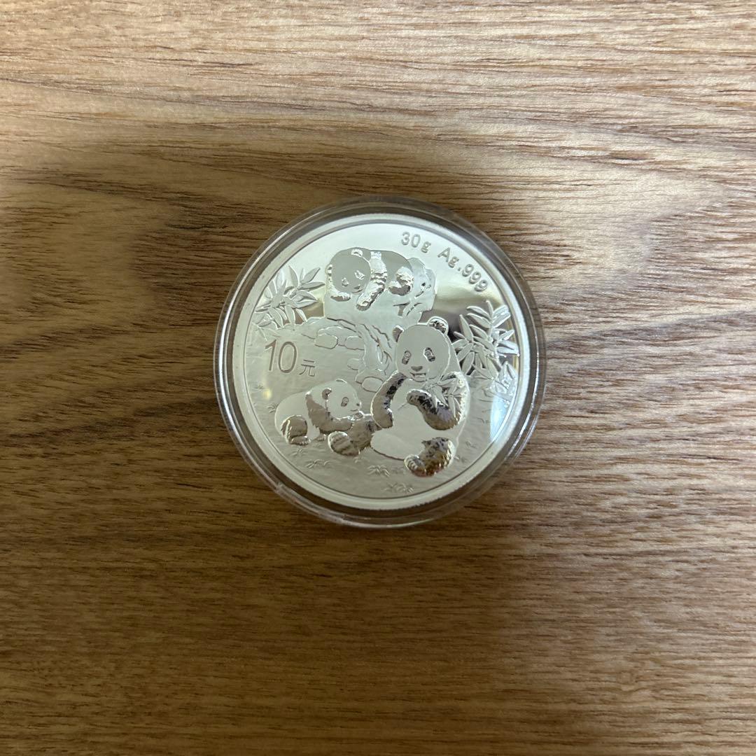 銀　2025 中国　パンダ　30g ☆即納追跡可☆ 中国 2016-2025 パンダ 30g 銀貨10枚セット 箱付き