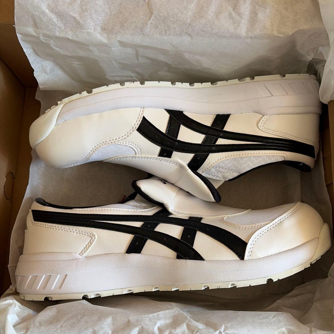 アシックス　asics ISAA ホワイト/ブラック 安全靴