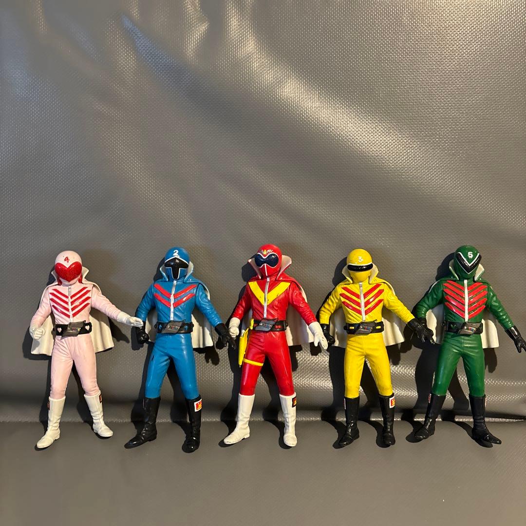 秘密戦隊ゴレンジャーソフビ魂5体セット - メルカリ