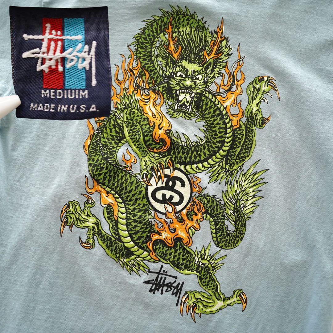 90s usa製 old stussy ドラゴン ヴィンテージ Tシャツ - メルカリ
