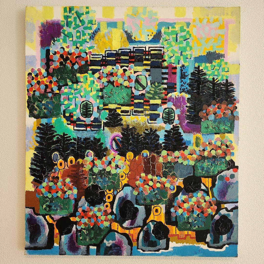 田渕眞兒　油絵　油彩　抽象画シリーズ　No.20-