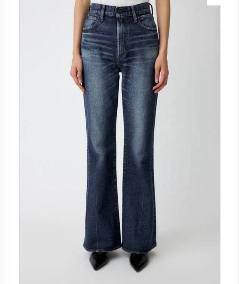 パンツ MOUSSY MVS D/BLU FLARE 24